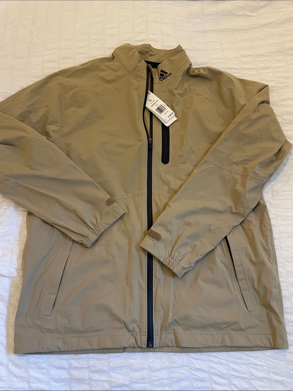 NWT | ADIDAS Men’s Golf Raincoat with Black Trim